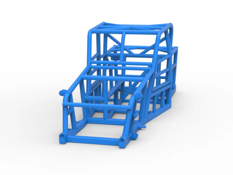 Frame of Dwarf car Version 2 Scale 1 to 25 3D Print Model