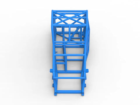 Frame of Dwarf car Version 2 Scale 1 to 25 3D Print Model