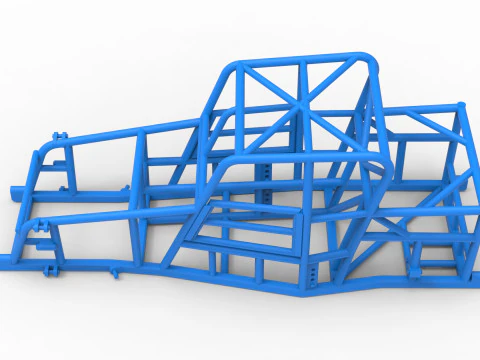 Frame of Dwarf car Version 2 Scale 1 to 25 3D Print Model
