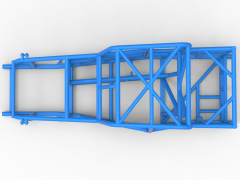 Frame of Dwarf car Version 2 Scale 1 to 25 3D Print Model