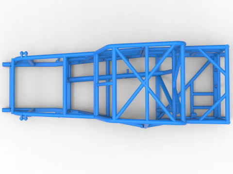 Frame of Dwarf car Version 2 Scale 1 to 25 3D Print Model