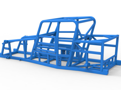 Frame of Dwarf car Version 2 Scale 1 to 25 3D Print Model