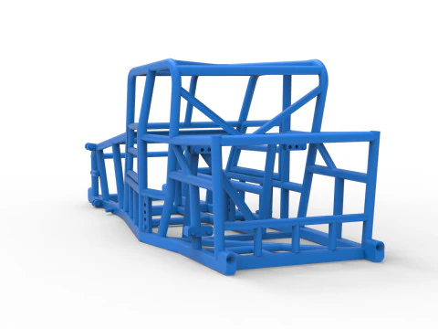 Frame of Dwarf car Version 2 Scale 1 to 25 3D Print Model