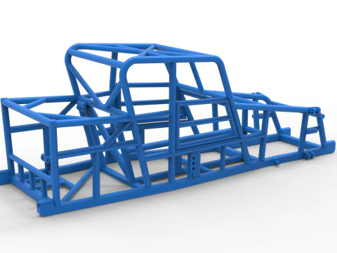 Frame of Dwarf car Version 2 Scale 1 to 25 3D Print Model