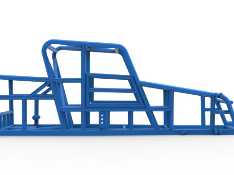 Frame of Dwarf car Version 2 Scale 1 to 25 3D Print Model
