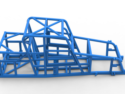 Frame of Dwarf car Version 2 Scale 1 to 25 3D Print Model