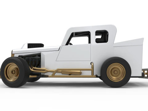 Dwarf car while turning Version 2 Scale 1 to 25 3D Print Model