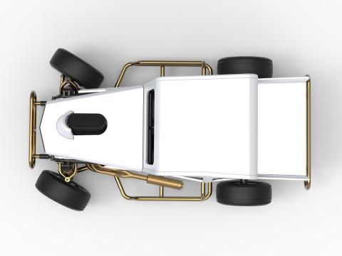Dwarf car while turning Version 2 Scale 1 to 25 3D Print Model
