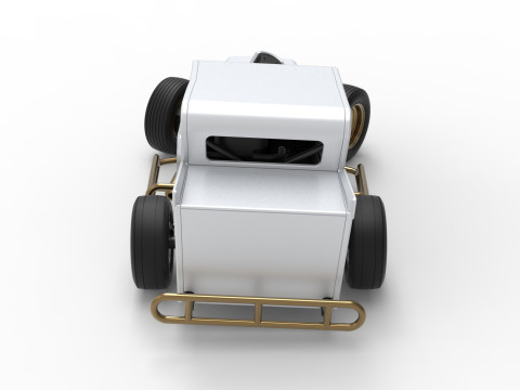 Dwarf car while turning Version 2 Scale 1 to 25 3D Print Model