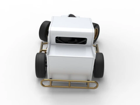 Dwarf car while turning Version 2 Scale 1 to 25 3D Print Model