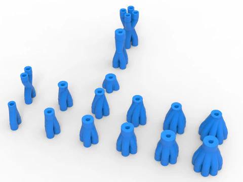 エキゾーストマージコレクター 設定スケール 1 ～ 25 3Dプリントモデル