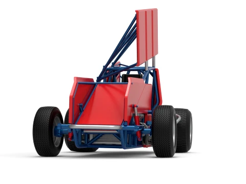 Winged Sprint car Version 2 Scale 1 to 25 3D Print Model