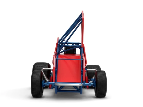 Winged Sprint car Version 2 Scale 1 to 25 3D Print Model