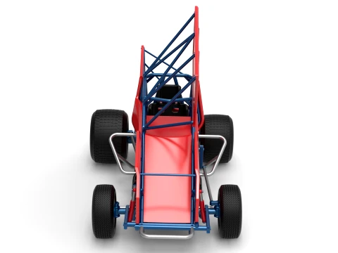 Winged Sprint car Version 2 Scale 1 to 25 3D Print Model