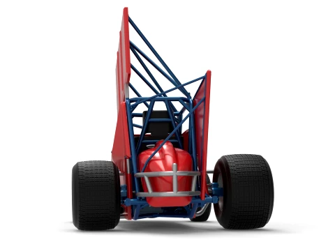Winged Sprint car Version 2 Scale 1 to 25 3D Print Model