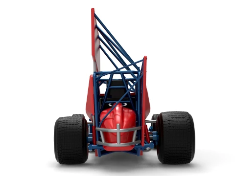 Winged Sprint car Version 2 Scale 1 to 25 3D Print Model