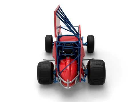 Winged Sprint car Version 2 Scale 1 to 25 3D Print Model