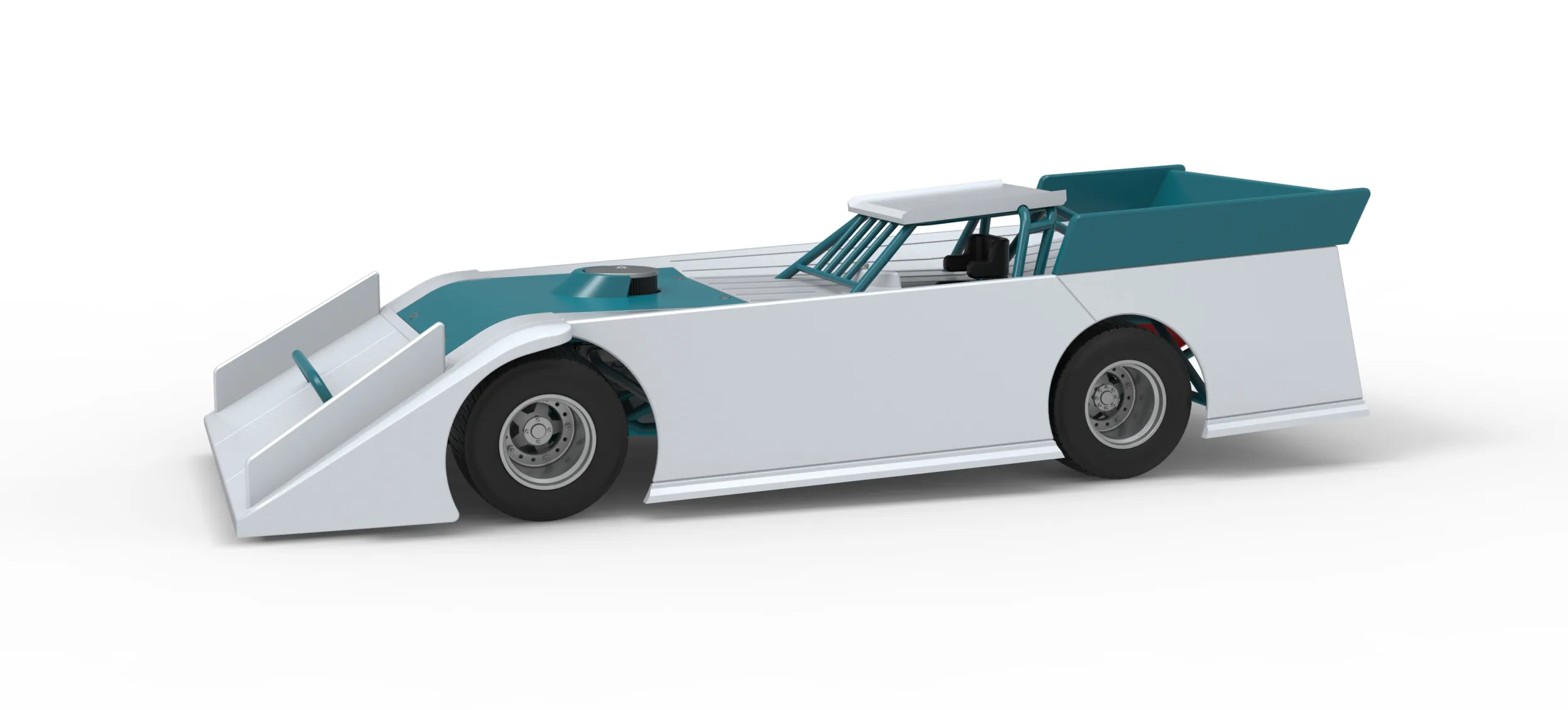 Wedge Dirt Late model Scale 1 to 25 3D Print Model .c4d .max .obj .3ds .fbx .stl .blend 