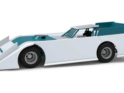 Wedge Dirt Late model Scale 1 to 25 3D Print Model