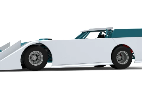 Wedge Dirt Late model Scale 1 to 25 3D Print Model