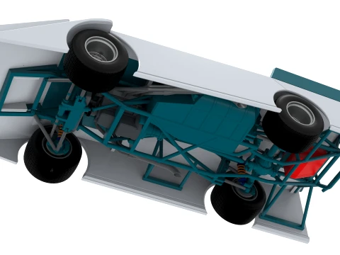 Wedge Dirt Late model Scale 1 to 25 3D Print Model