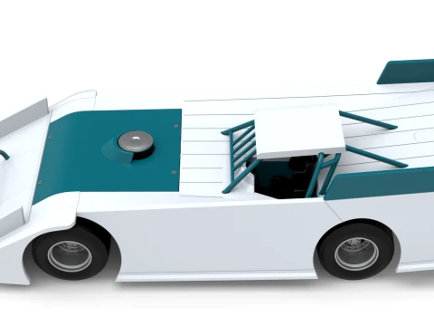 Wedge Dirt Late model Scale 1 to 25 3D Print Model