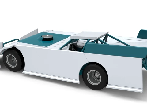 Wedge Dirt Late model Scale 1 to 25 3D Print Model