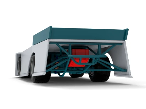 Wedge Dirt Late model Scale 1 to 25 3D Print Model