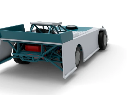 Wedge Dirt Late model Scale 1 to 25 3D Print Model