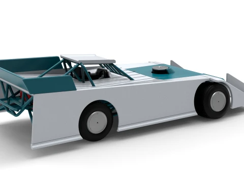 Wedge Dirt Late model Scale 1 to 25 3D Print Model