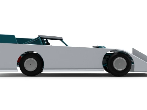 Wedge Dirt Late model Scale 1 to 25 3D Print Model