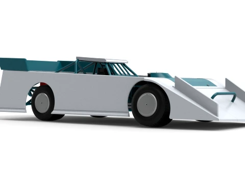 Wedge Dirt Late model Scale 1 to 25 3D Print Model