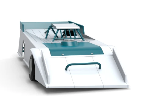 Wedge Dirt Late model Scale 1 to 25 3D Print Model