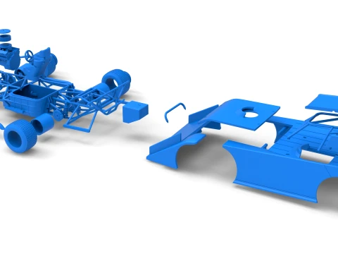 Wedge Dirt Late model Scale 1 to 25 3D Print Model