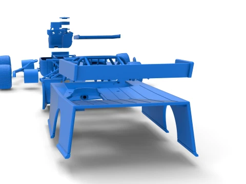 Wedge Dirt Late model Scale 1 to 25 3D Print Model