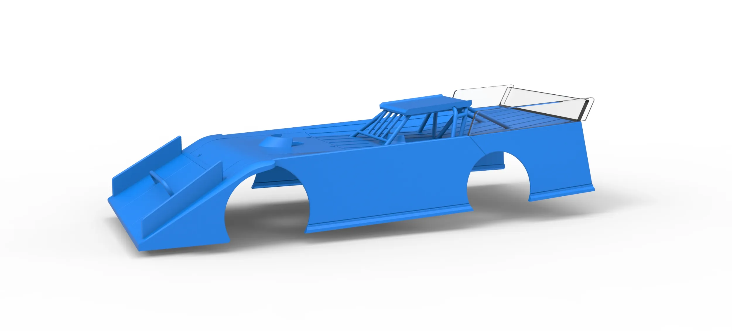 Shell of Wedge Dirt Late model Scale 1 to 25 3D Print Model .c4d .max .obj .3ds .fbx .stl .blend