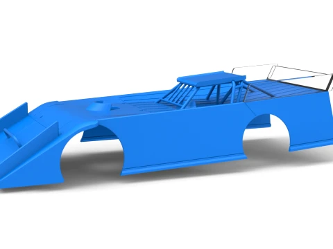 Shell of Wedge Dirt Late model Scale 1 to 25 3D Print Model