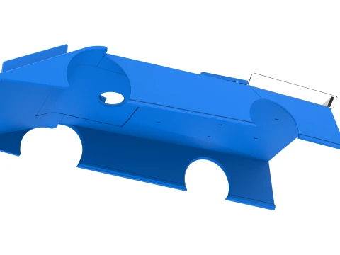 Shell of Wedge Dirt Late model Scale 1 to 25 3D Print Model