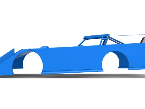 Shell of Wedge Dirt Late model Scale 1 to 25 3D Print Model
