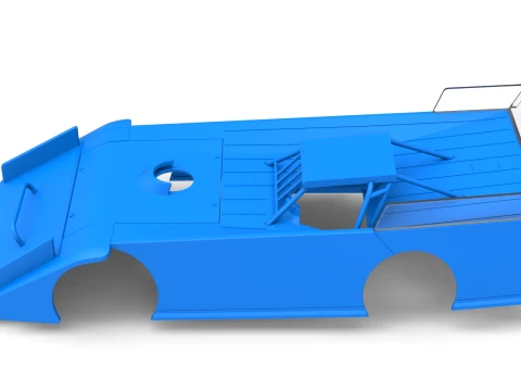 Shell of Wedge Dirt Late model Scale 1 to 25 3D Print Model