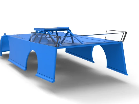 Shell of Wedge Dirt Late model Scale 1 to 25 3D Print Model