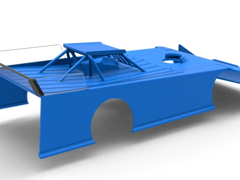 Shell of Wedge Dirt Late model Scale 1 to 25 3D Print Model