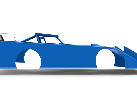 Shell of Wedge Dirt Late model Scale 1 to 25 3D Print Model