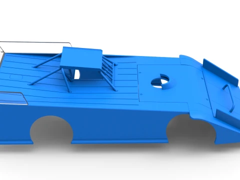 Shell of Wedge Dirt Late model Scale 1 to 25 3D Print Model