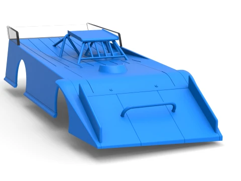 Shell of Wedge Dirt Late model Scale 1 to 25 3D Print Model