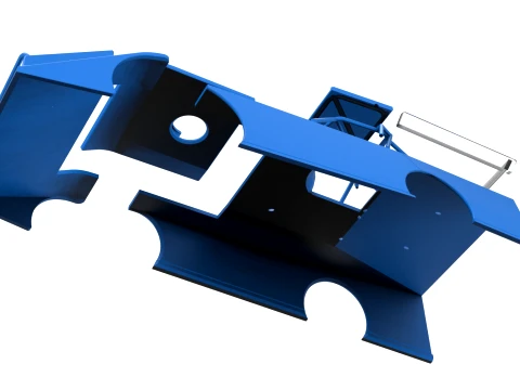 Shell of Wedge Dirt Late model Scale 1 to 25 3D Print Model