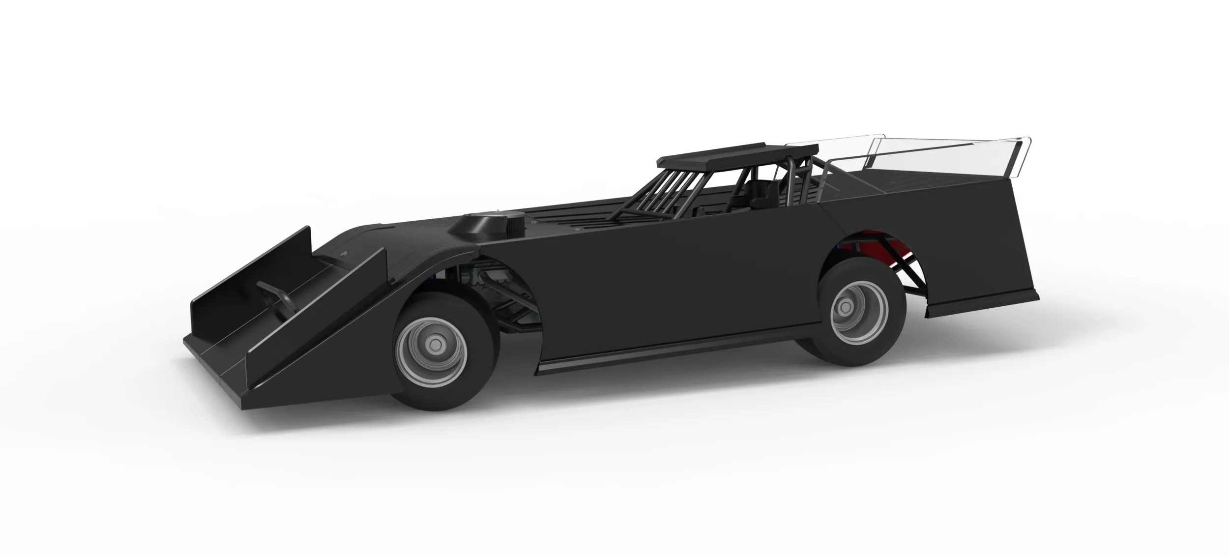 Wedge Dirt Late model while turning Scale 1 to 25 3D Print Model .c4d .max .obj .3ds .fbx .stl .blend