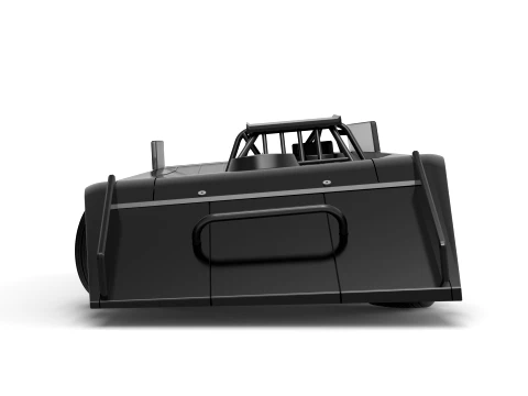 Wedge Dirt Late model while turning Scale 1 to 25 3D Print Model