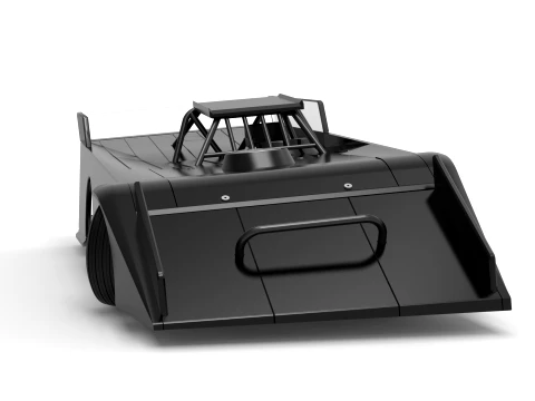Wedge Dirt Late model while turning Scale 1 to 25 3D Print Model