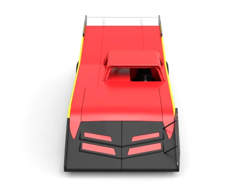 Vintage Dirt late model Race car Version 5 Scale 1 to 25 3D Print Model